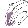  Loveline Gaine de Doigt Vibrante PURPER Violet